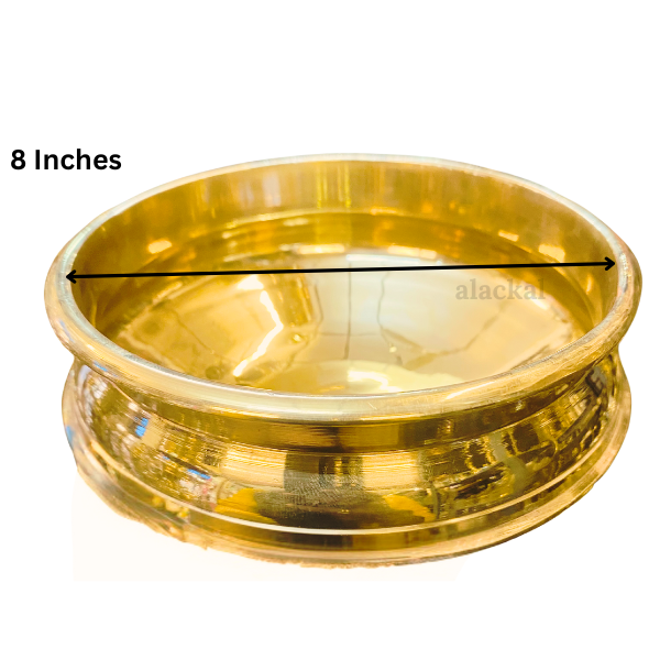 BRASS URULI FOR KEEPING BUTTER FOR KRISHNA | VISHUKANI