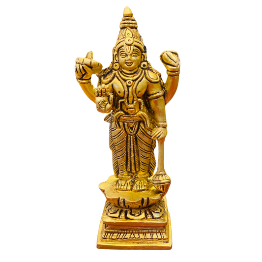 BRASS MAHAVISHNU IDOL