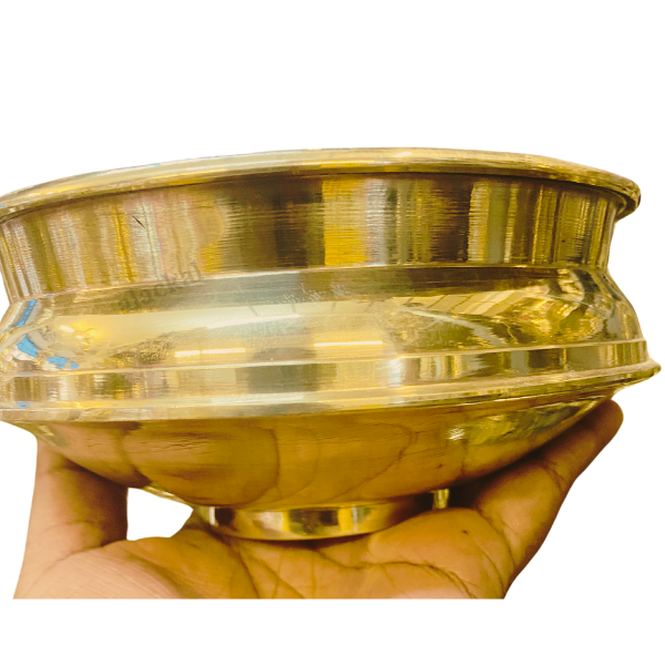 BRASS URULI FOR KEEPING BUTTER FOR KRISHNA | VISHUKANI
