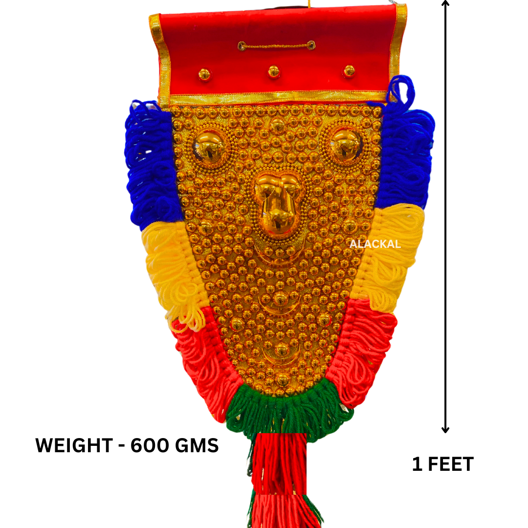 KERALA TRADITIONAL HANDCRAFTED NETTIPATTAM | WALL DECOR | WALL HANGING | ELEPHANT CAPARISON - 1 FEET HEIGHT