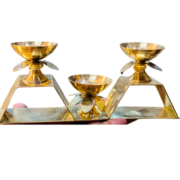 BRASS LIGHTWEIGHT 3 LAYER DIYA FOR DIWALI | RETURN GIFT