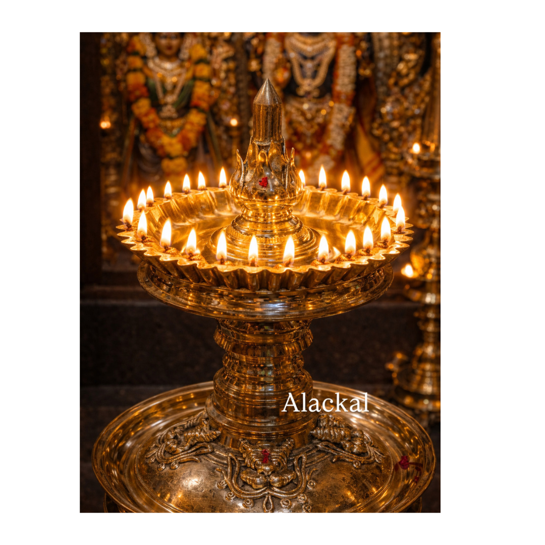 Handmade Bronze Maha Bhairava Bhadradeepam