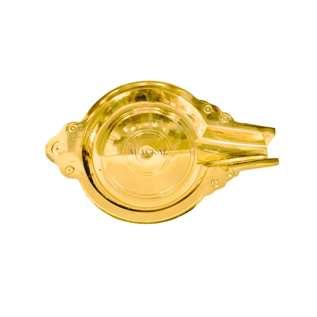 ALACKAL BELL METALS MANNAR - BRASS ABHISHEKA STAND 