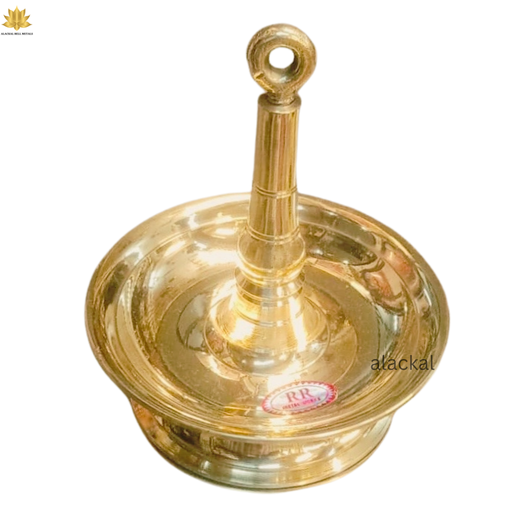 Brass hanging lamp for home pooja room decor