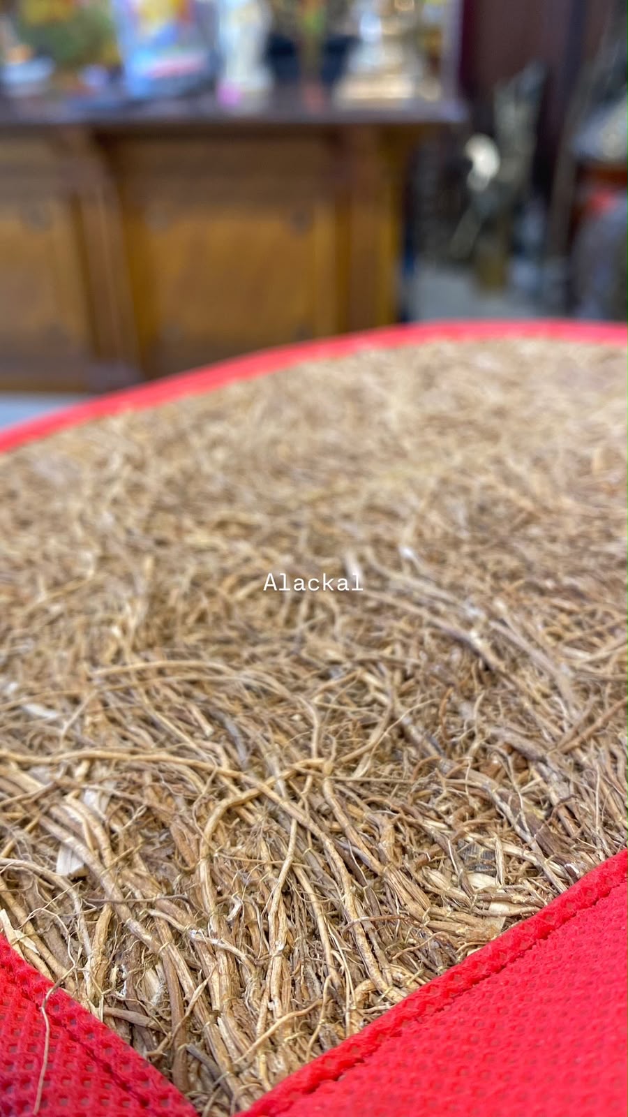 Traditional Vetiver Roots Hand Fan designed for Kerala Ayurvedic resorts, wellness spas, and luxury hospitality spaces.