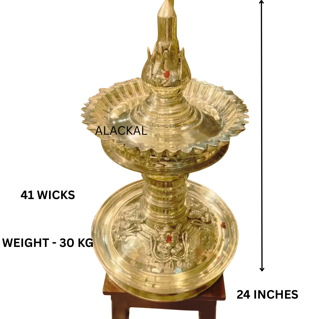 Alackal Bell Metals Handcrafted Lamp