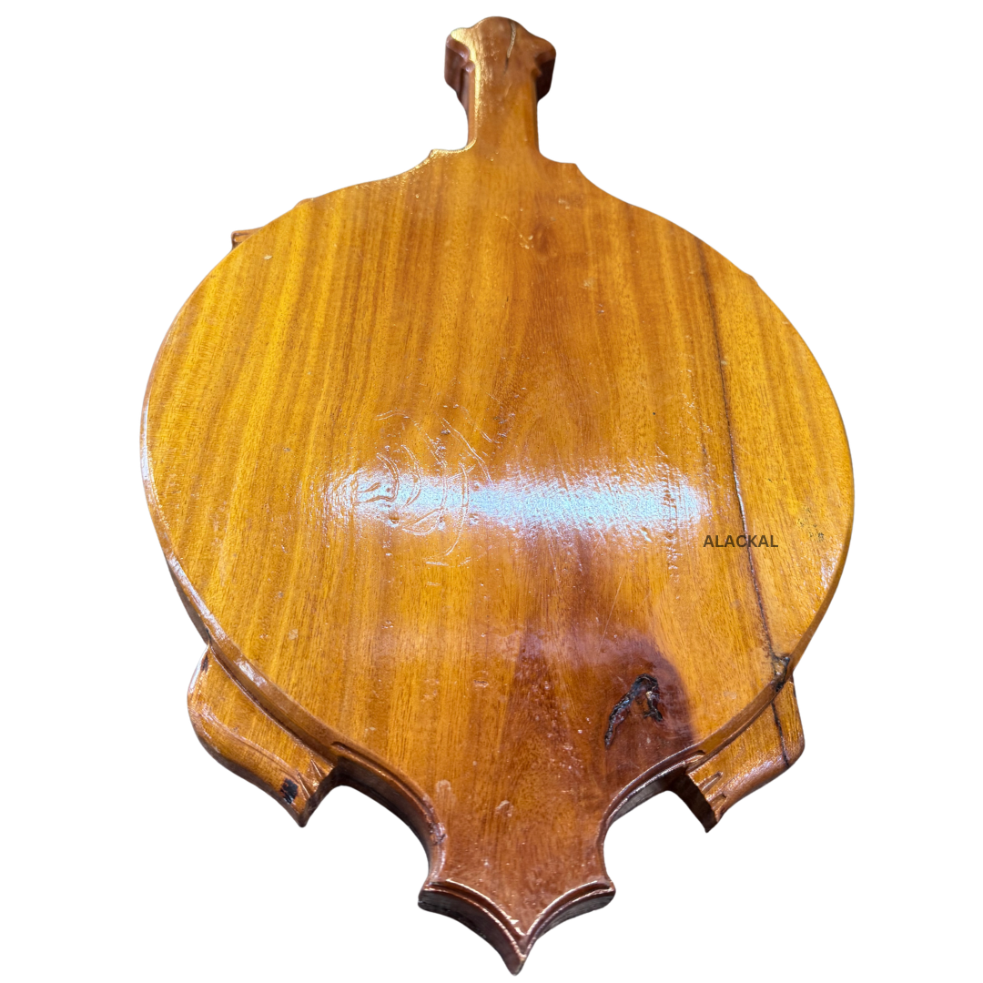 Traditional wooden Avani Palaka used by Kerala temple priest to sit during pooja rituals
