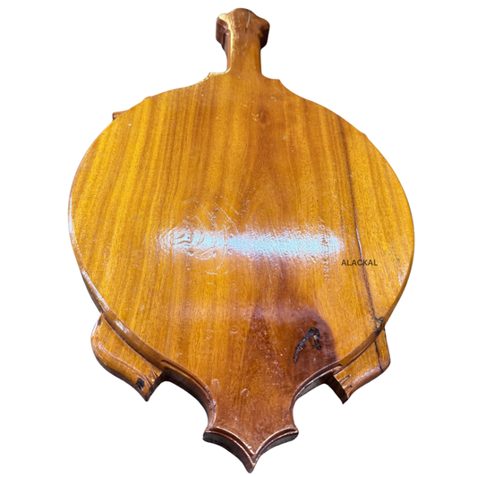 Traditional wooden Avani Palaka used by Kerala temple priest to sit during pooja rituals