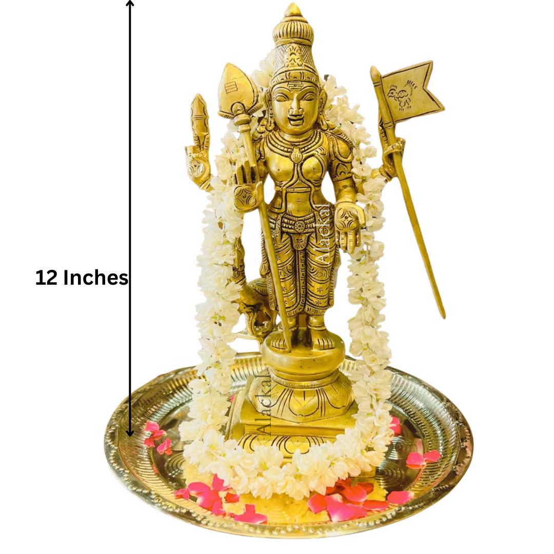 Brass Subramanya vigraham for pooja room