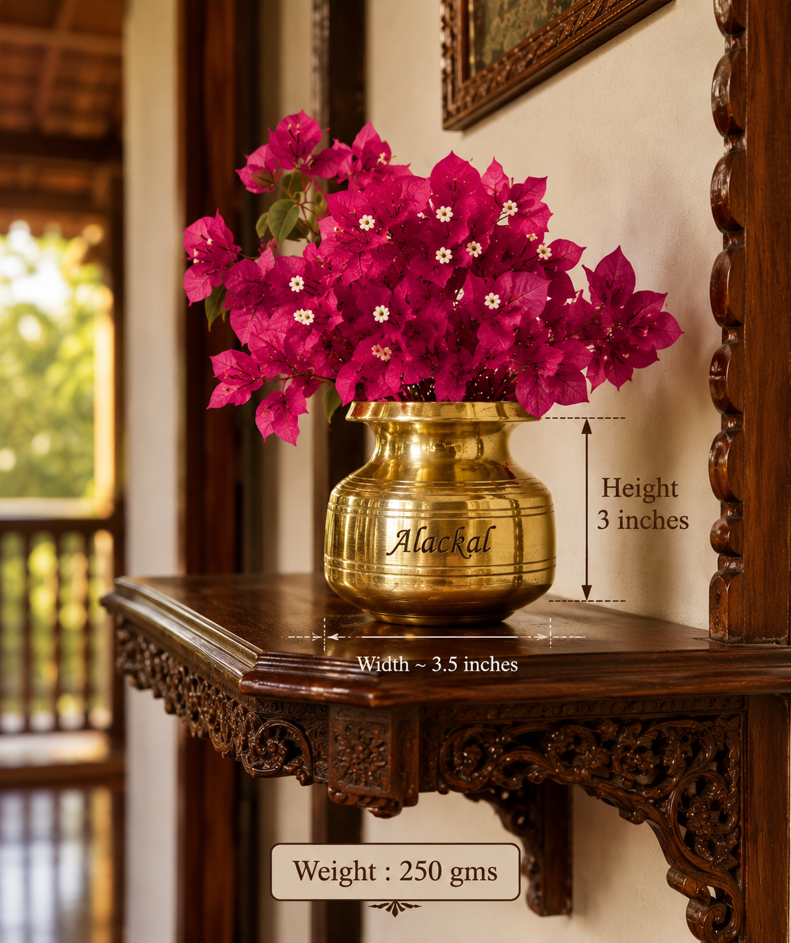 Brass Mini Pot for Flower Decor