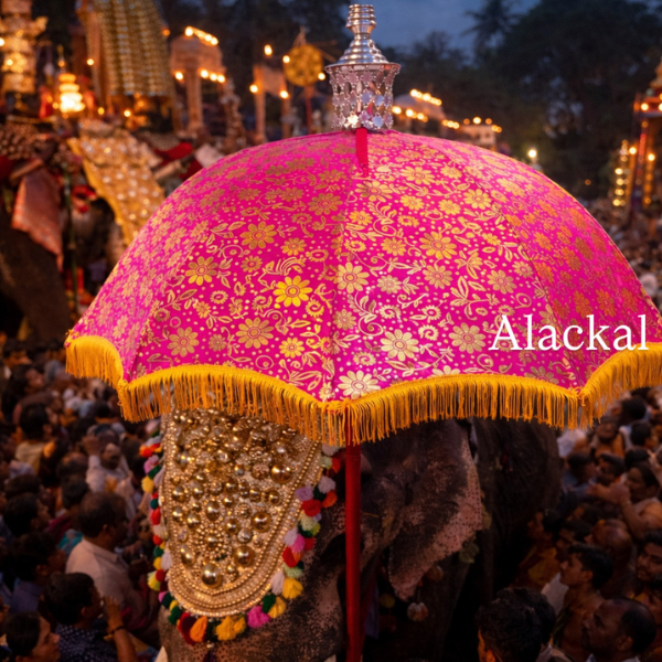 Indian church festival decorative umbrella