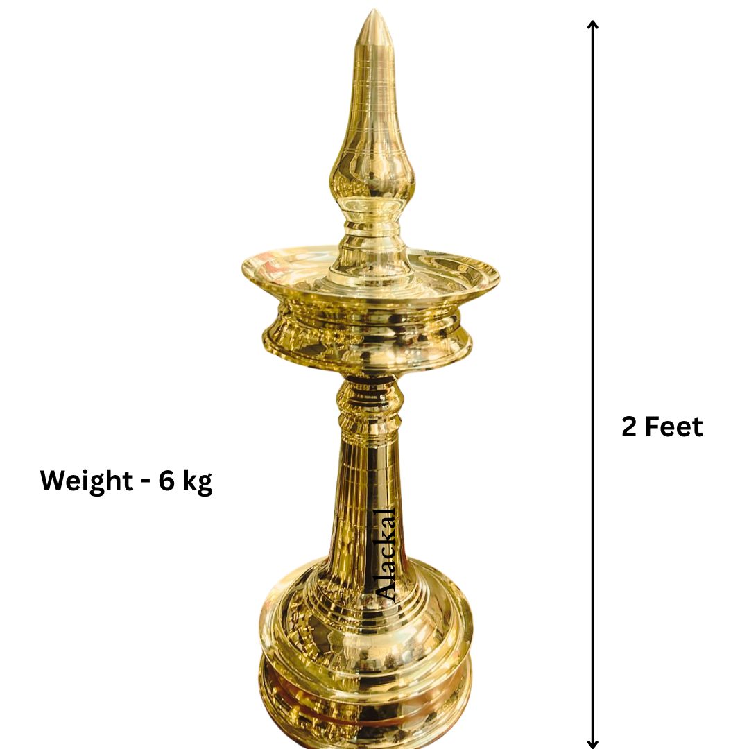 Kerala-style Maha Nilavilakku handcrafted in Mannar 