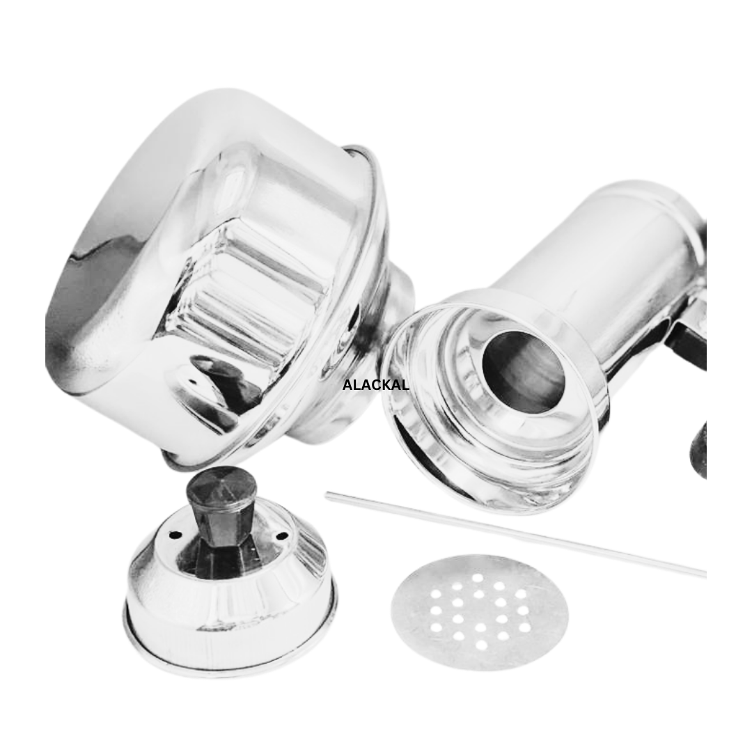 Premium Steel Puttu Maker (Puttukudam) from Alackal Bell Metals Mannar for South Indian cooking
