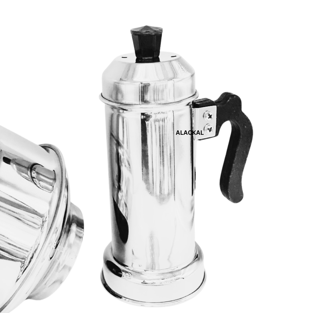 Premium Steel Puttu Maker (Puttukudam) from Alackal Bell Metals Mannar for South Indian cooking