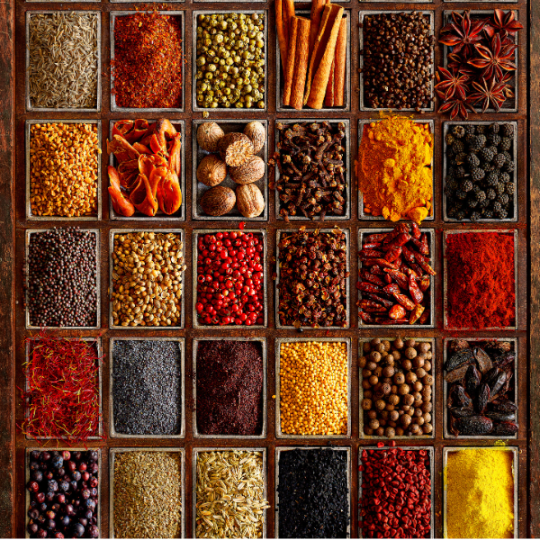 WOODEN SQUARE SPICE BOX WITH 9 CONTAINERS | ECO- FRIENDLY INDIAN MASALA DABBA | MASALA DANI