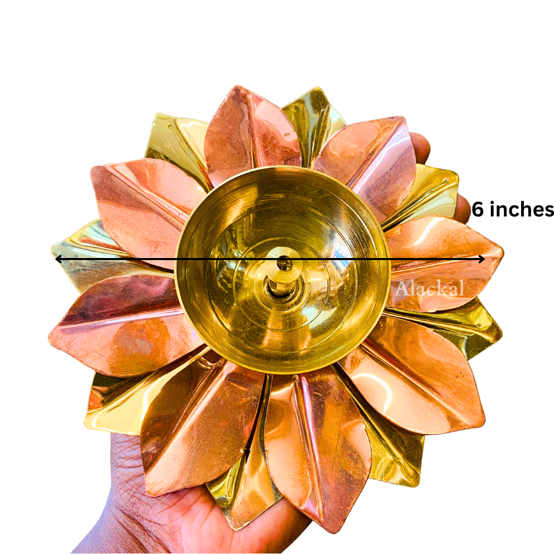 Traditional lotus deepam for wedding return gifts”