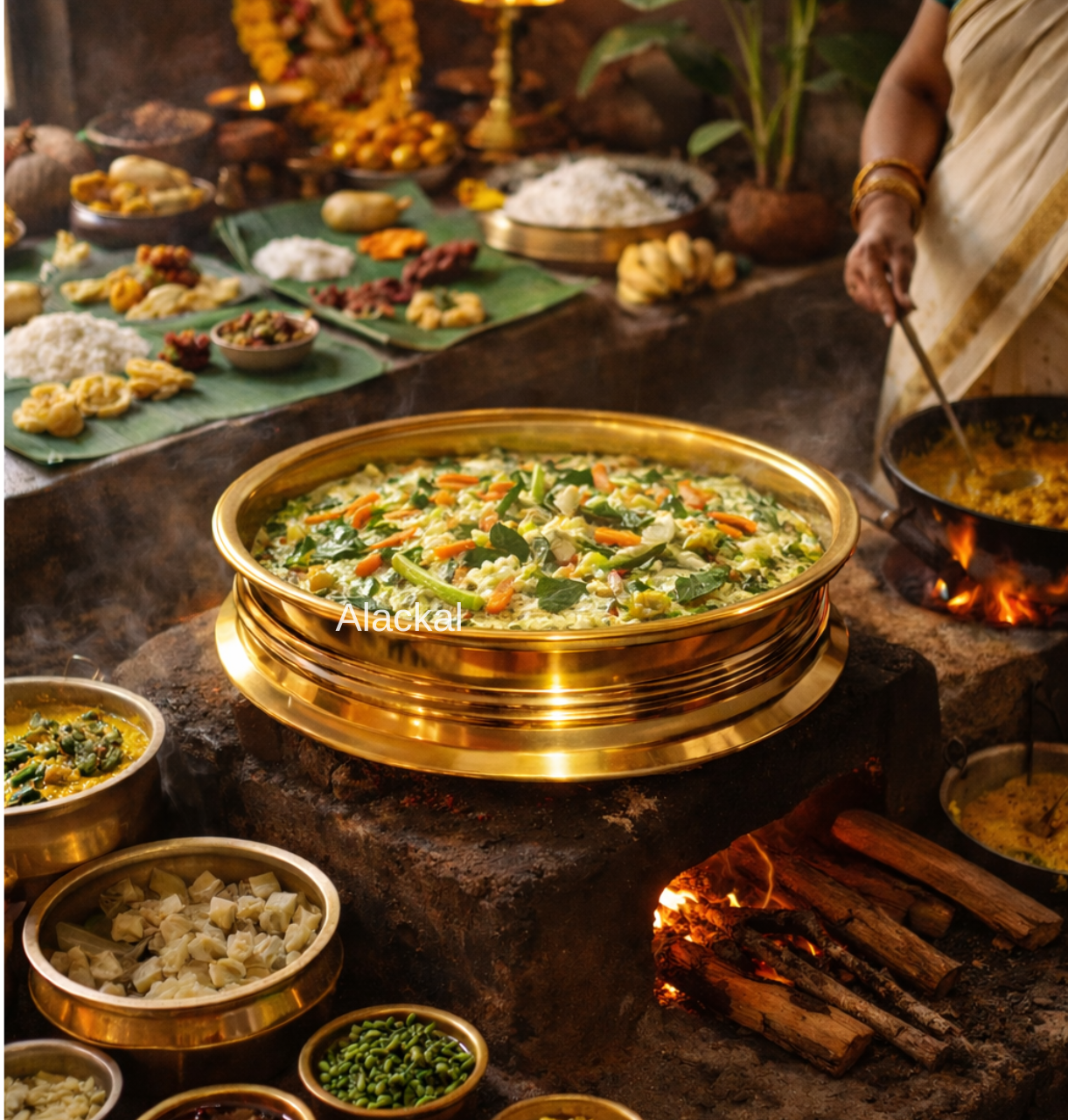 Authentic bronze cooking uruli for traditional Indian and Kerala cooking from Mannar